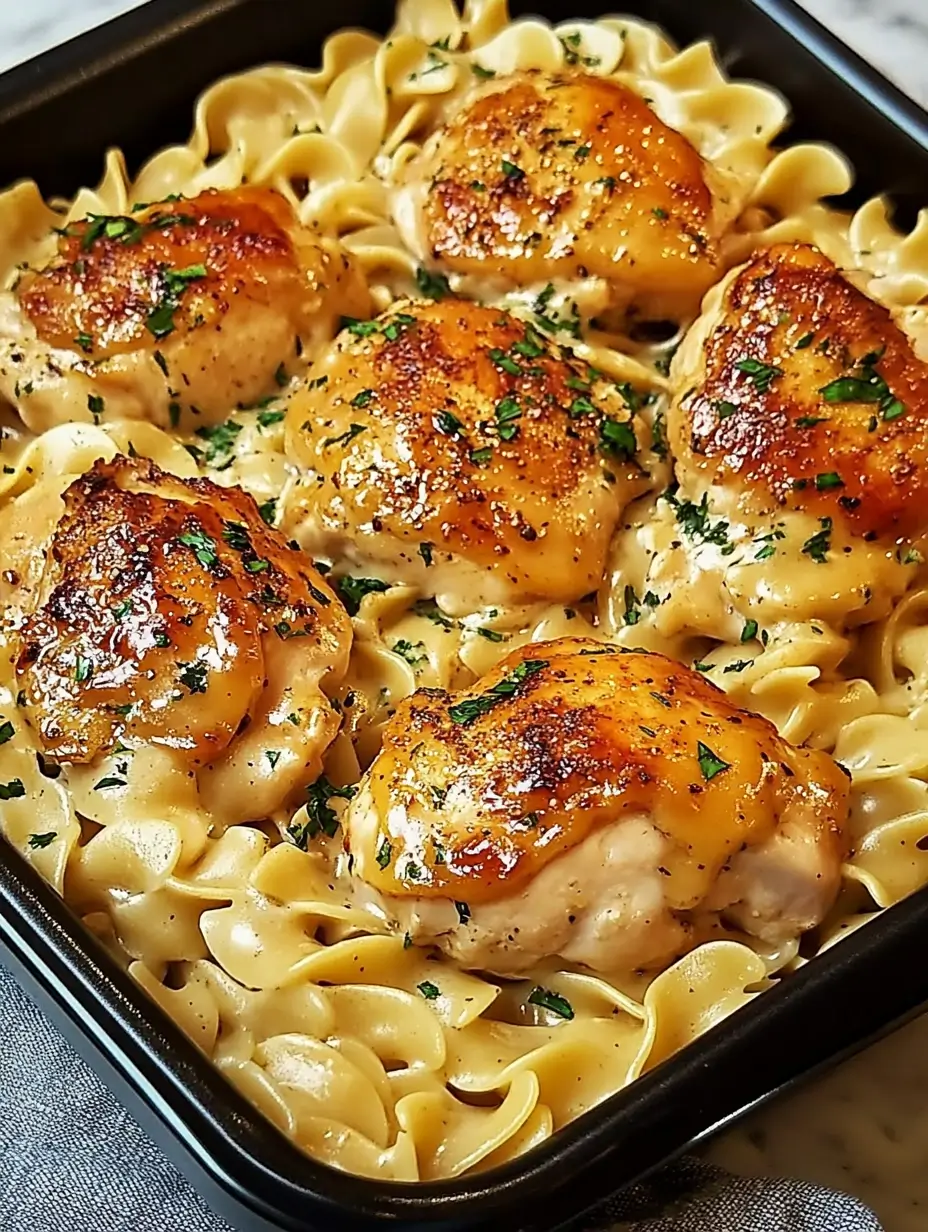 One-Pan Chicken with Buttered Noodles 1 One-Pan Chicken with Buttered Noodles 1