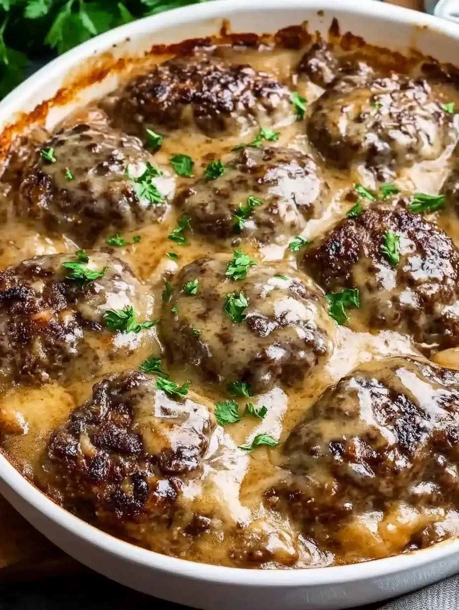 Amish Hamburger Steak Bake recipe