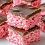 Chocolate Covered Cherry Rice Krispies Treats recipe