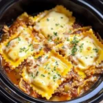 how to make Crockpot Ravioli Lasagna