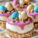 Easter No Bake Mini Cheesecakes