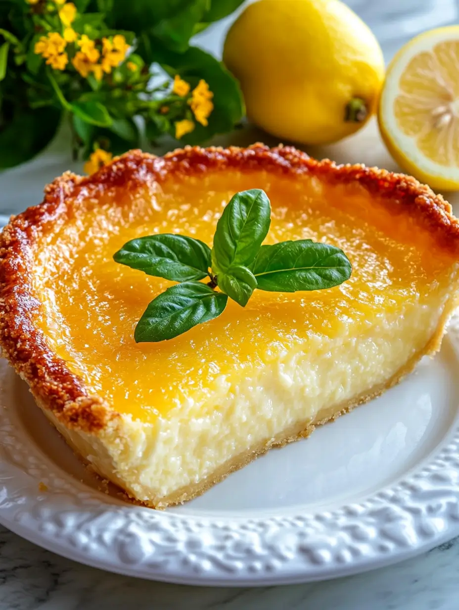 Lemon Impossible Pie how to make Old Fashioned Lemon Impossible Pie