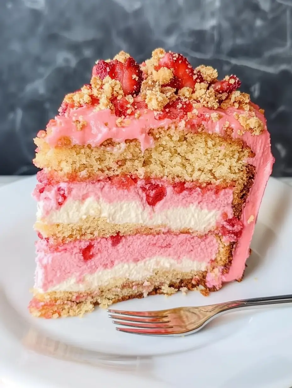 Strawberry Crunch Cake Recipe