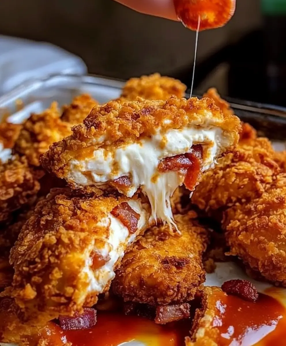 how to make Cream Cheese and Bacon Stuffed Doritos Chicken Cream Cheese and Bacon Stuffed Doritos Chicken