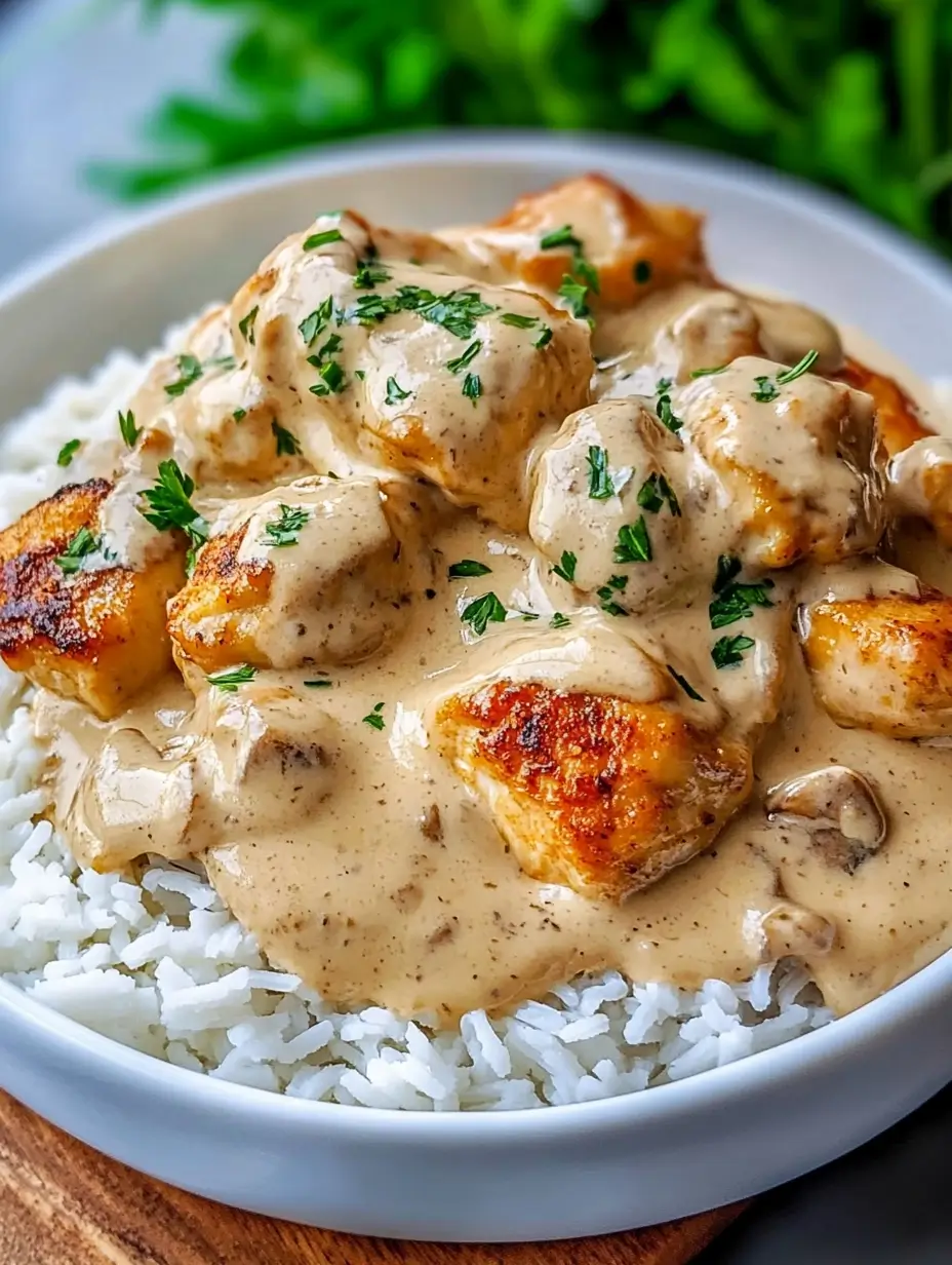 how to make Creamy Smothered Chicken and Rice