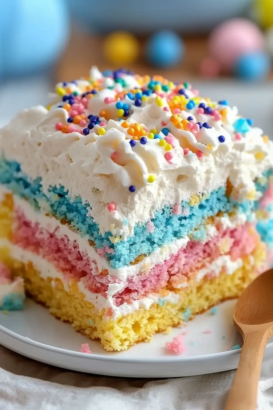 Easter Bunny Poke Cake