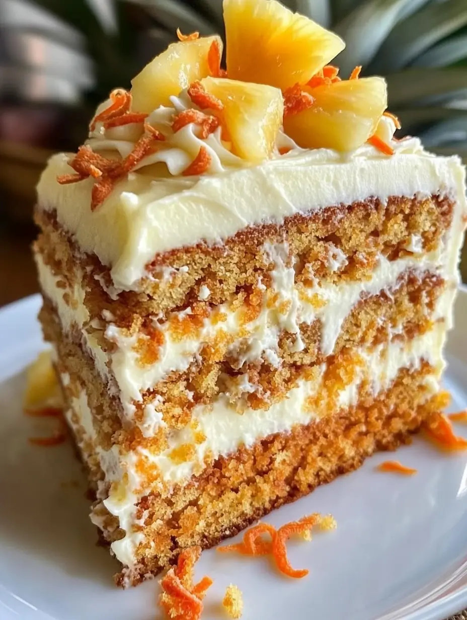Hawaiian Carrot Pineapple Cake