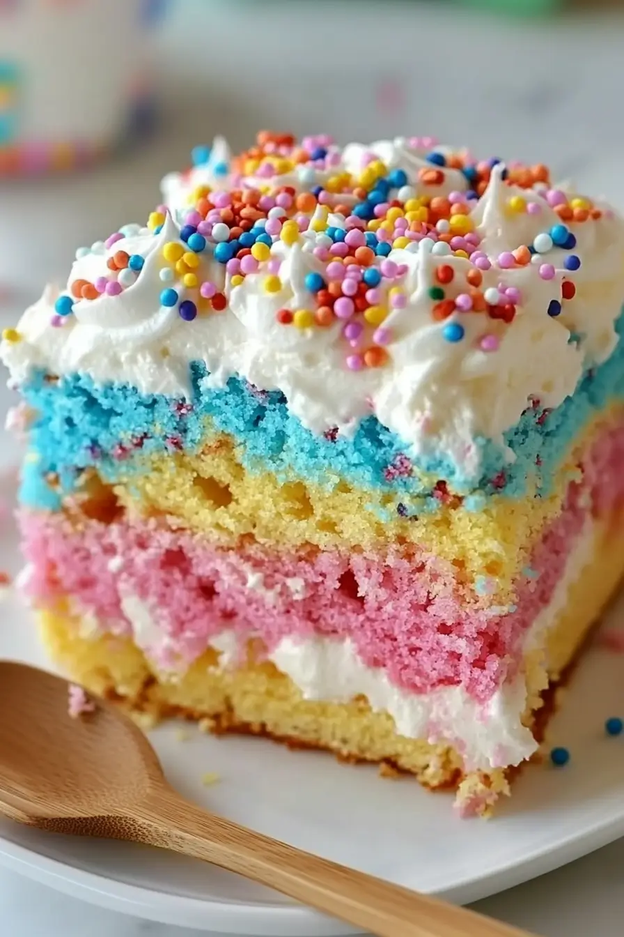 how to make Easter Bunny Poke Cake Best Easter Poke Cake