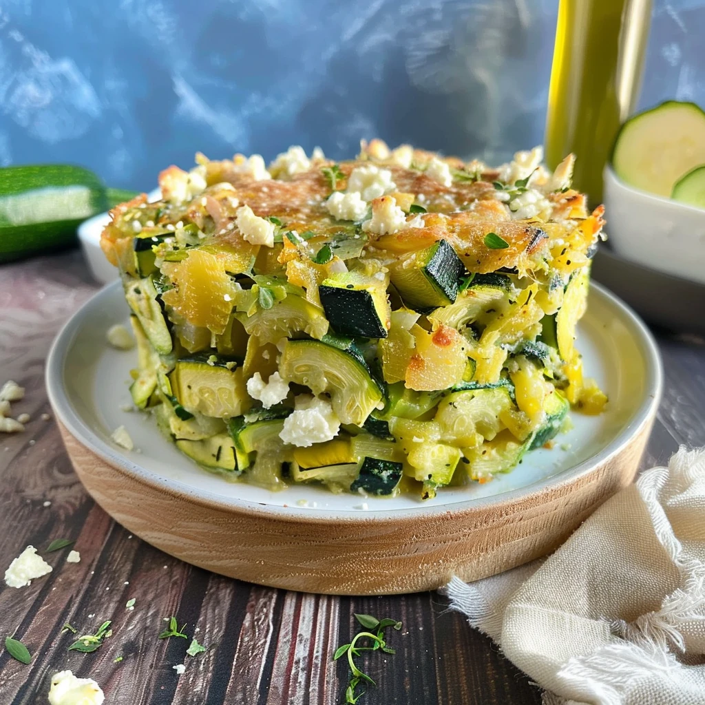 Baked Zucchini Spinach
