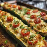 How to Make Baked Zucchini with Mozzarella, Tomatoes and Garlic