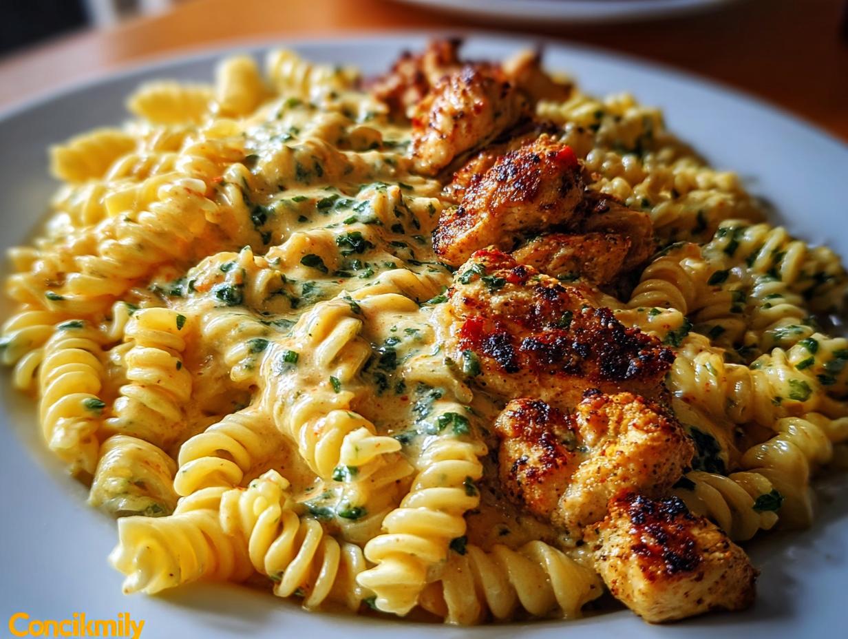 Creamy Parmesan Rotini Cajun
