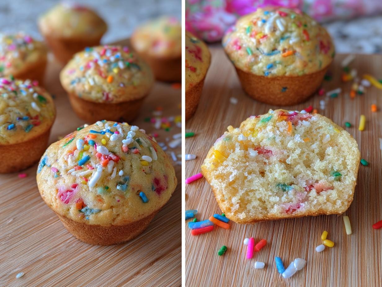 Funfetti Greek Yogurt Muffins: Easy & moist delight - Funfetti Greek Yogurt Muffins - additional detail