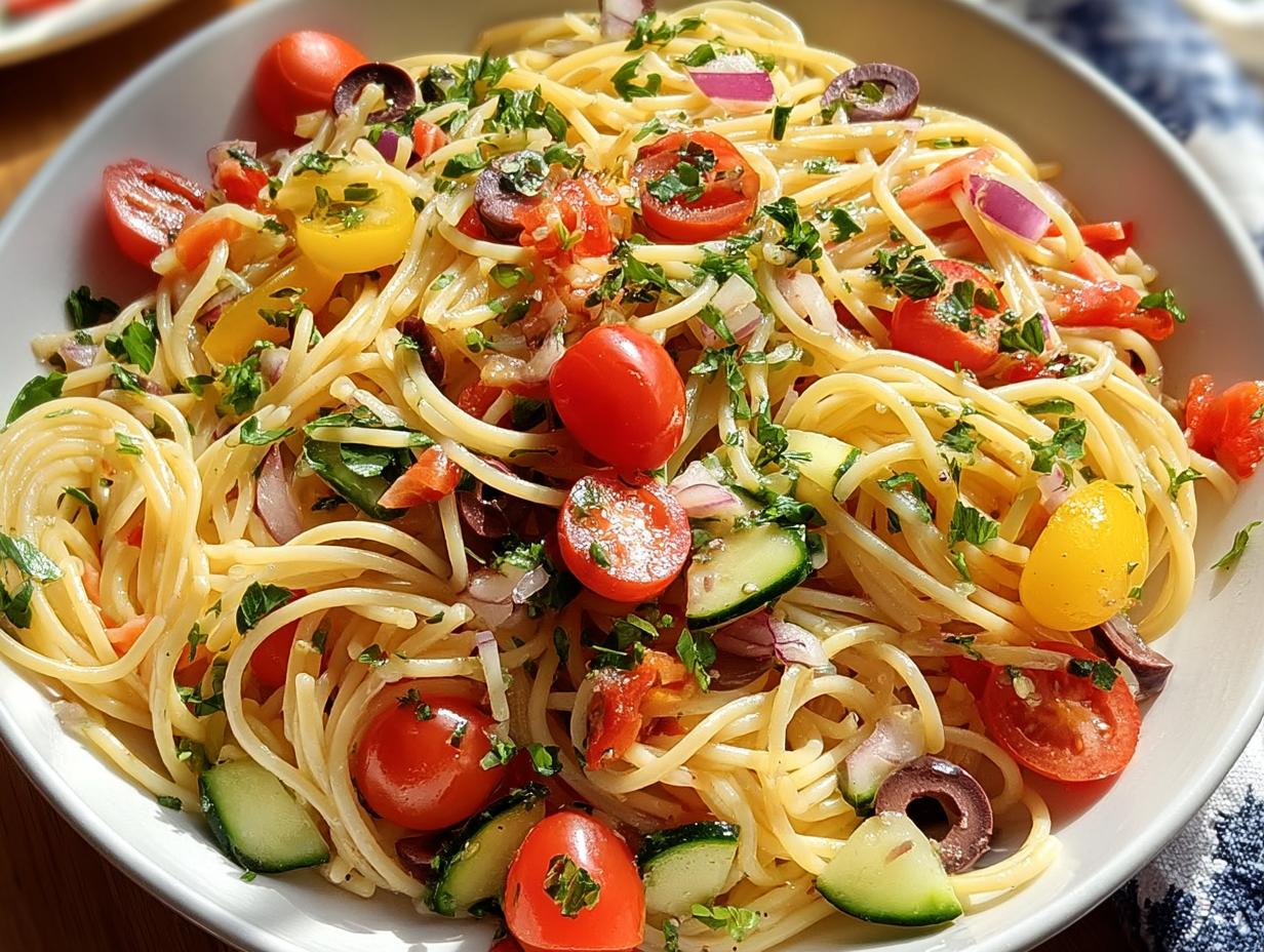 Spaghetti Pasta Salad Youll