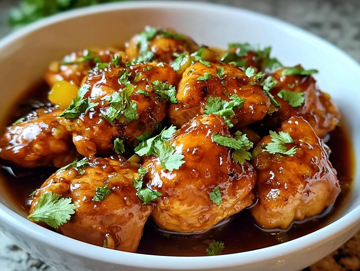 Sweet Garlic Chicken Crockpot