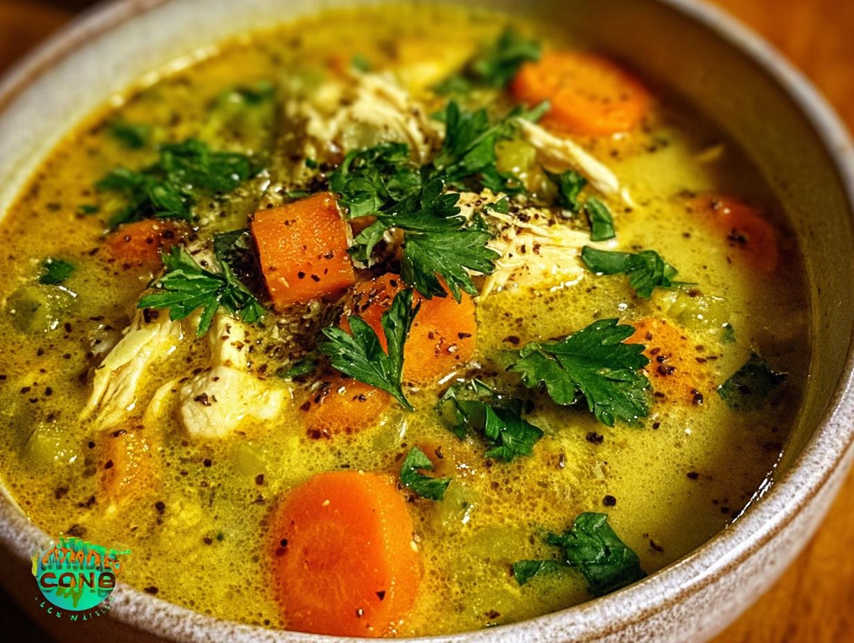 Amazing Anti Inflammatory Creamy Chicken Soup - Anti Inflammatory Creamy Chicken - main visual representation