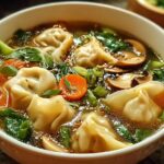 Asian Dumpling Potsticker Soup