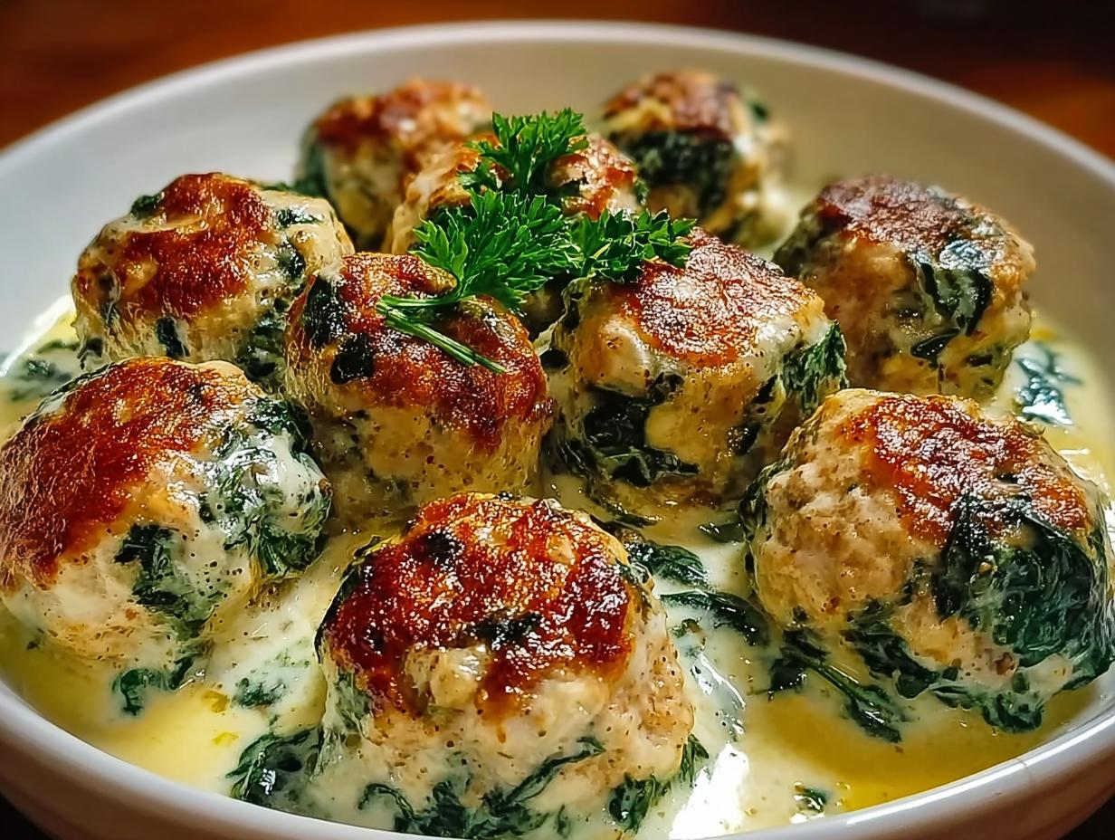 Baked Chicken Ricotta Meatballs