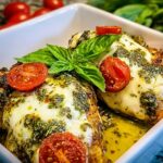 Baked Pesto Mozzarella Chicken