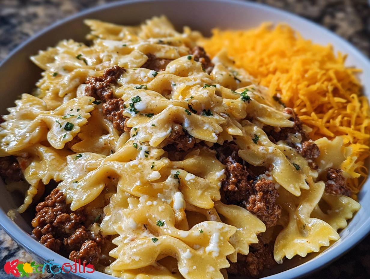 Cheesy Bowtie Pasta Savory: 1 Amazing Recipe - Cheesy Bowtie Pasta Savory - additional detail