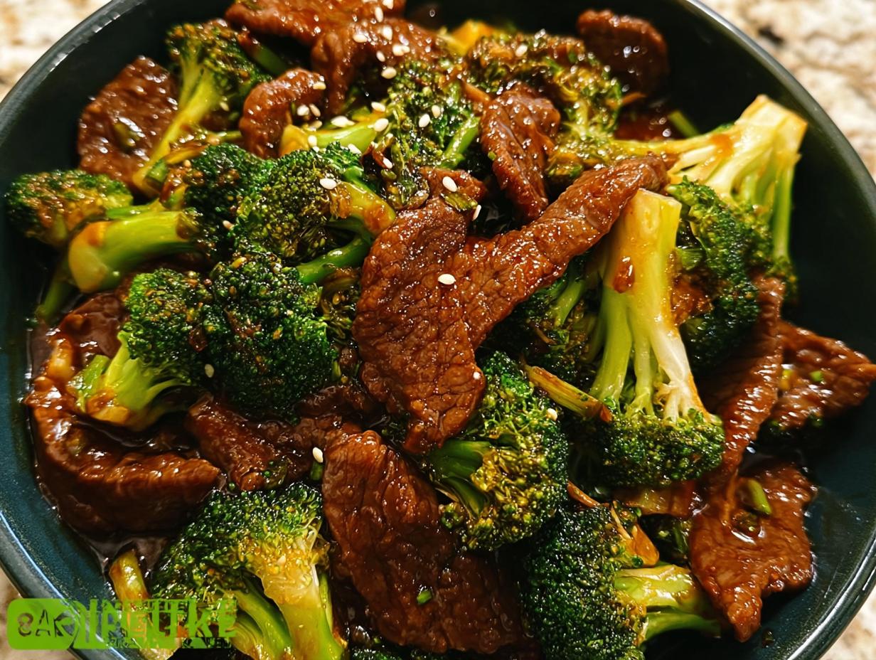 Tender Chinese Beef Broccoli: 1 Secret Tip - Chinese Beef Broccoli - additional detail
