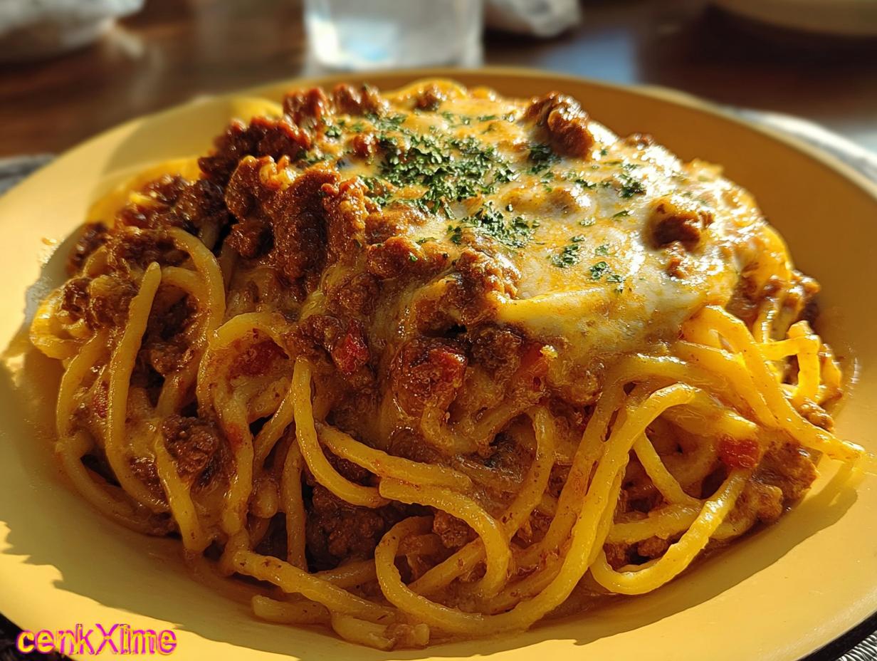 Creamy Cajun Beef Spaghetti - ingredients laid out before cooking