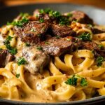 Creamy Cajun Steak Alfredo