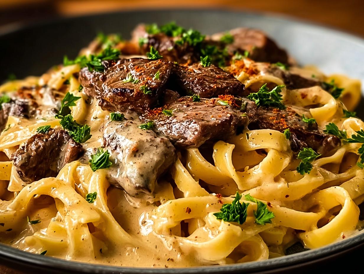 Creamy Cajun Steak Alfredo
