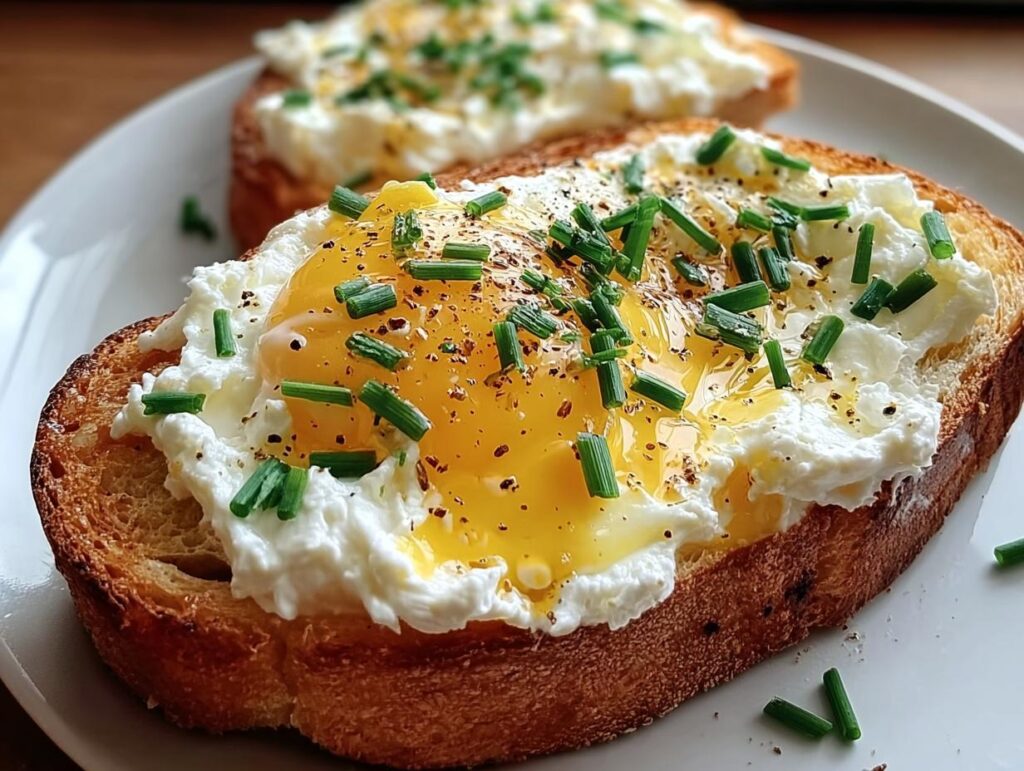 Creamy Ricotta Egg Toast