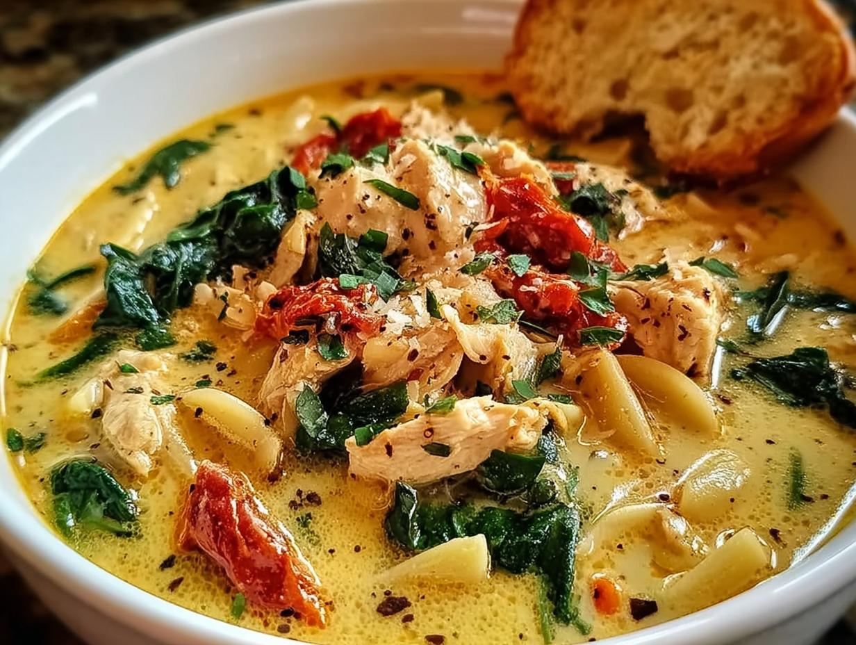 Creamy Tuscan Chicken Soup