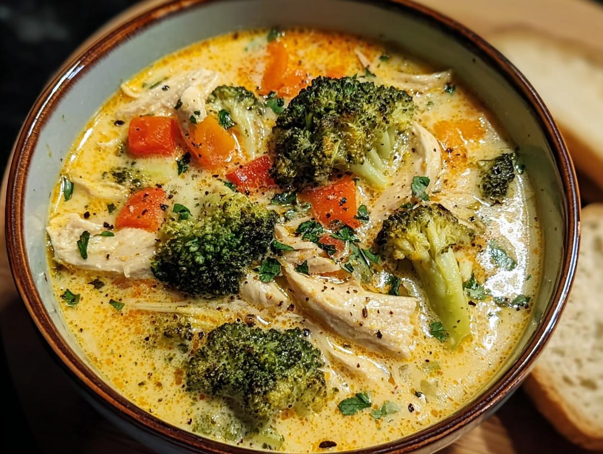 Crockpot Cheesy Chicken Broccoli