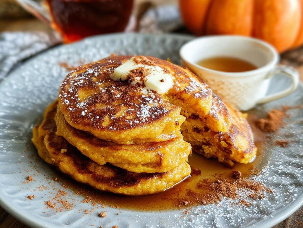 Fluffy Wholesome Pumpkin Pancakes