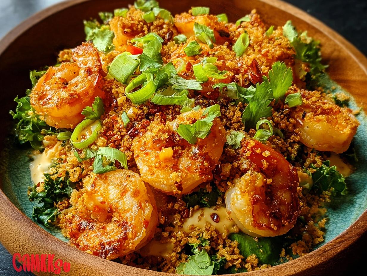 Garlic Shrimp Salad Crispy: 1 Amazing Bowl - Garlic Shrimp Salad Crispy - additional detail