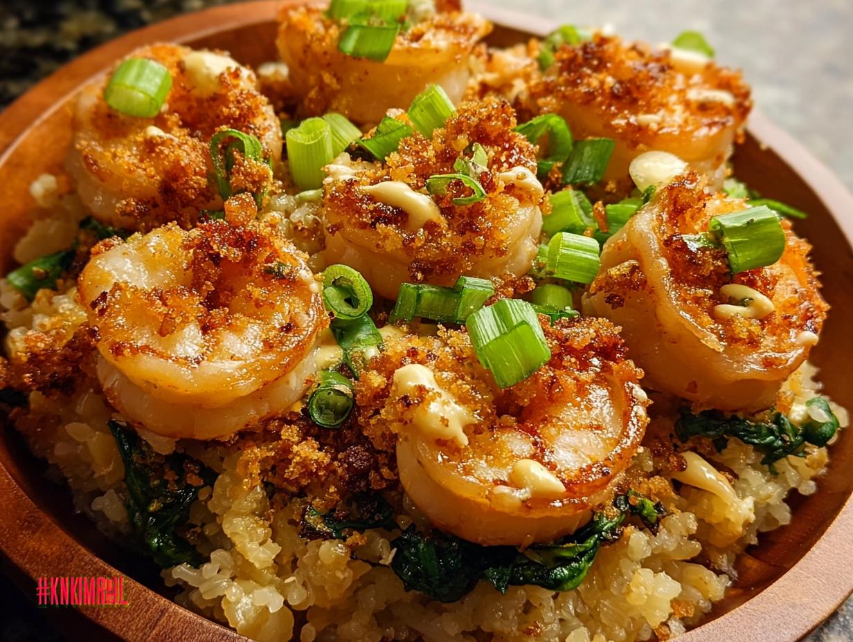 Garlic Shrimp Salad Crispy
