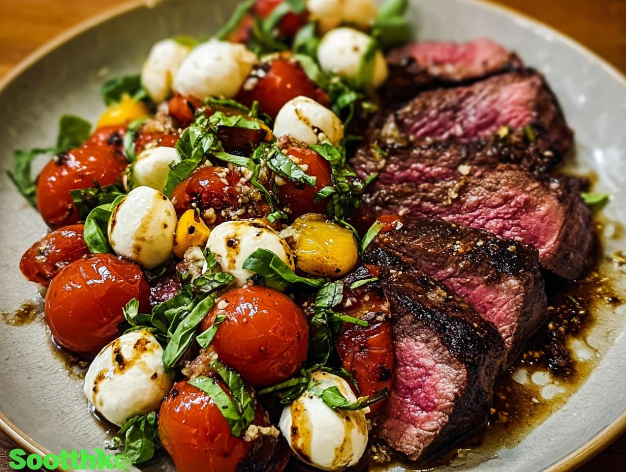 Grilled Flank Steak Caprese: Amazing 15-Min Recipe - Grilled Flank Steak Caprese - additional detail