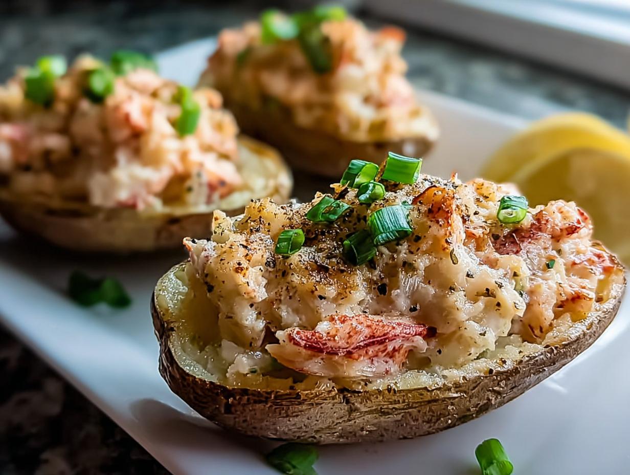 Lobster Stuffed Potatoes: 1 Amazing Decadent Meal - Lobster Stuffed Potatoes - additional detail