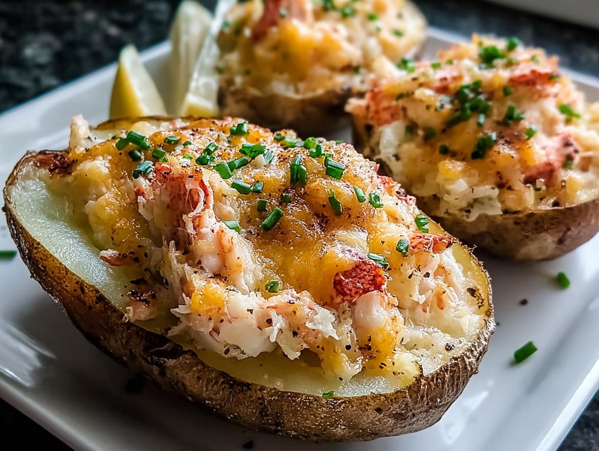 Lobster Stuffed Potatoes Incredible