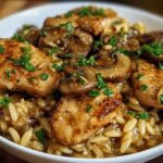 Marsala Chicken Orzo Incredible