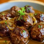 Meatballs Savory Onion Gravy
