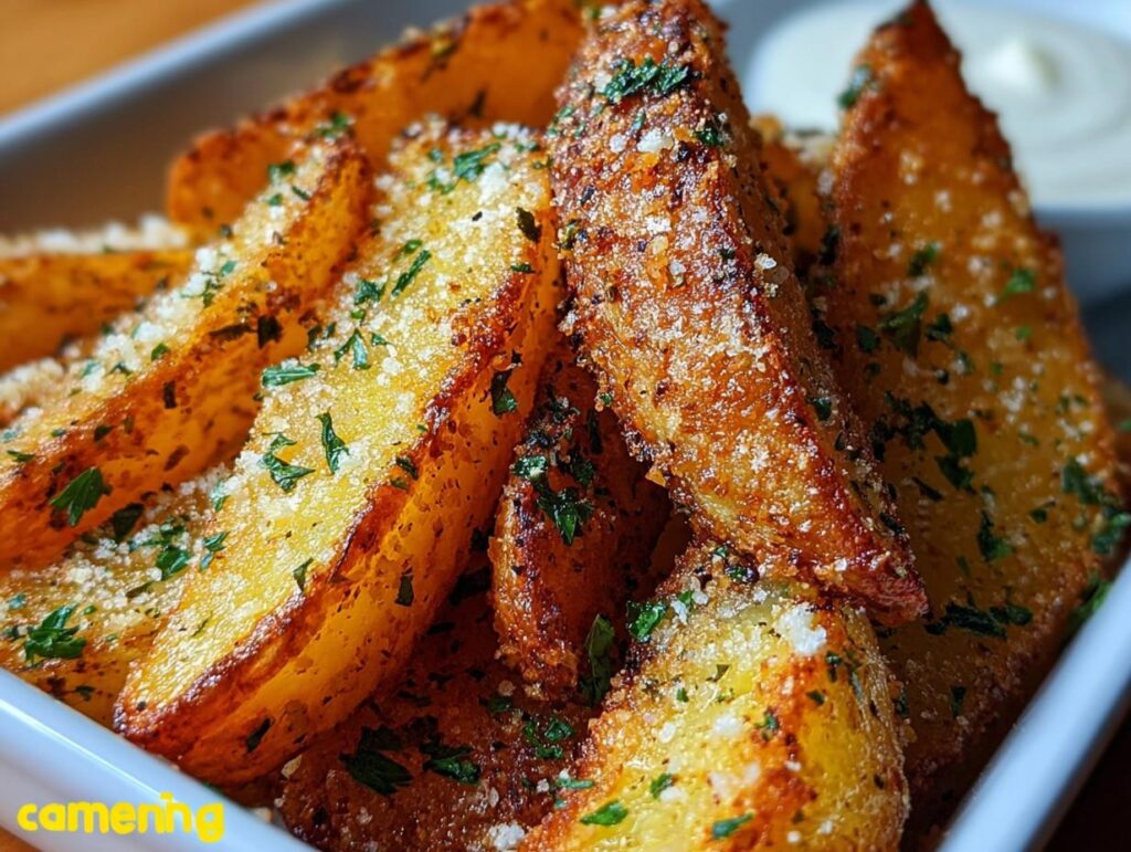 Parmesan Garlic Potato Wedges