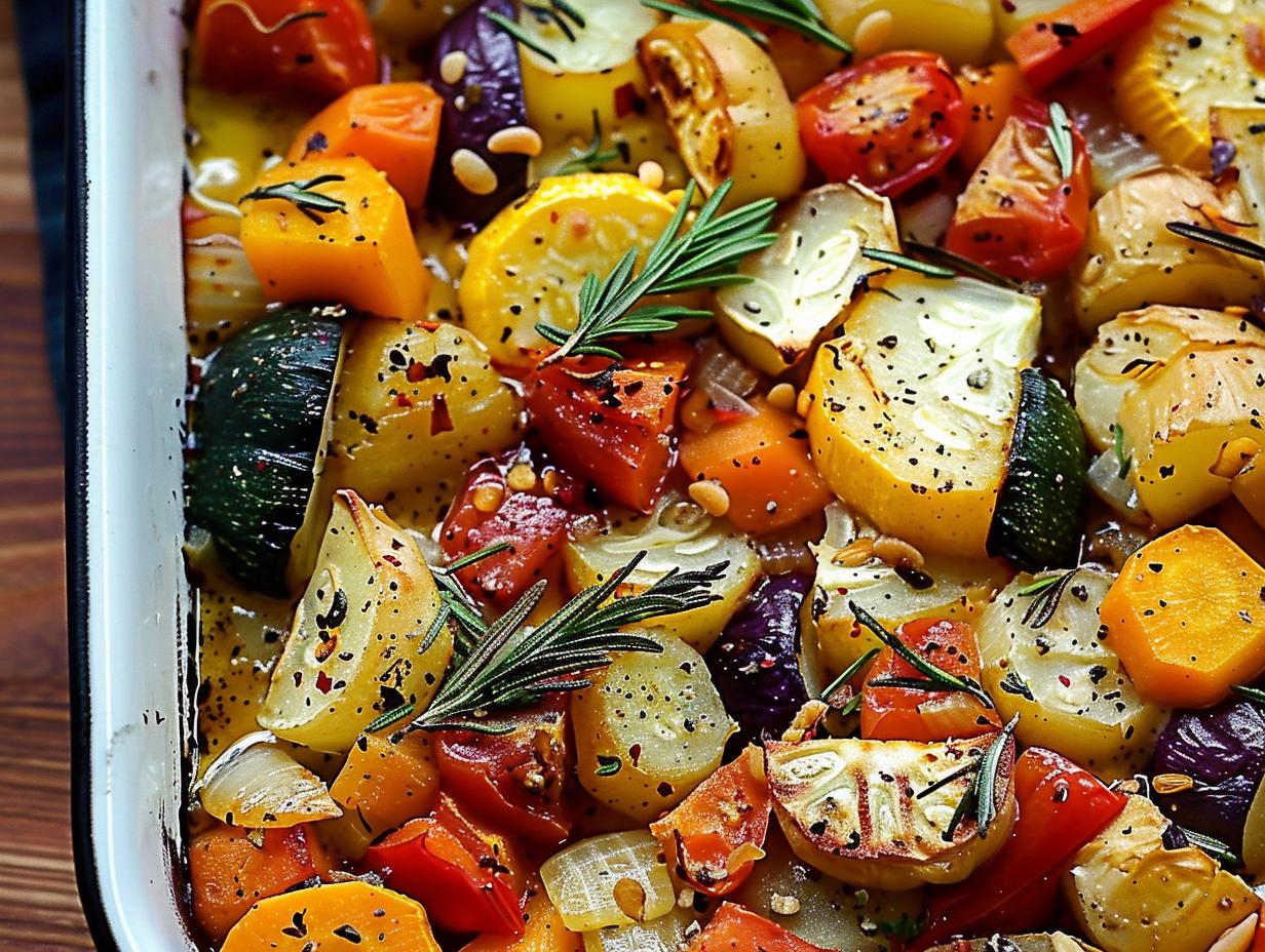 Rustic Roasted Vegetable Bake: 1 Amazing Comfort Dish - Rustic Roasted Vegetable Bake - additional detail
