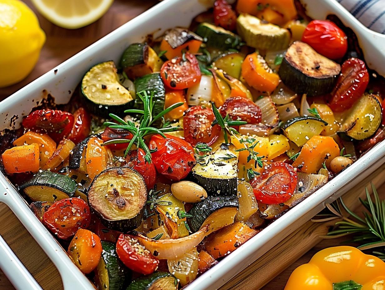 Rustic Roasted Vegetable Bake: 1 Amazing Comfort Dish - Rustic Roasted Vegetable Bake - additional detail