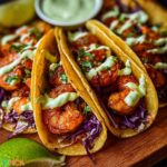 Shrimp Tacos Avocado Crema