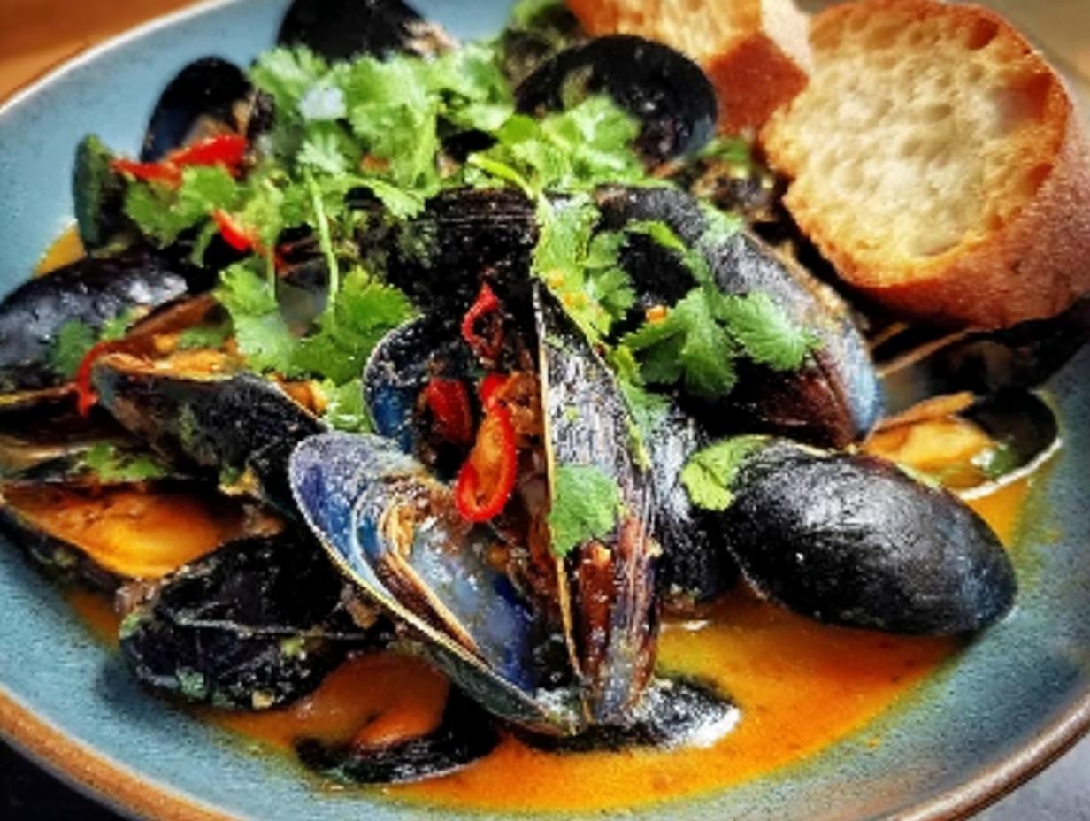 Spicy Curried Mussels: Incredible Flavor - Spicy Curried Mussels Incredible - additional detail
