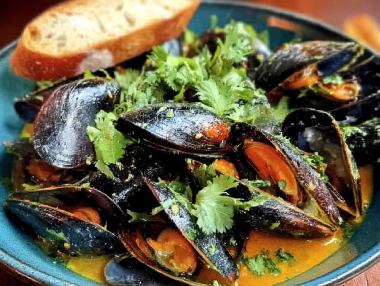 Spicy Curried Mussels: Incredible Flavor - Spicy Curried Mussels Incredible - additional detail