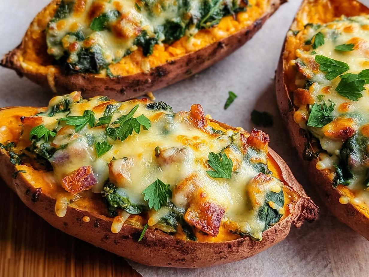 Amazing Spinach Stuffed Sweet Potato in 20 Minutes - Spinach Stuffed Sweet Potato - additional detail