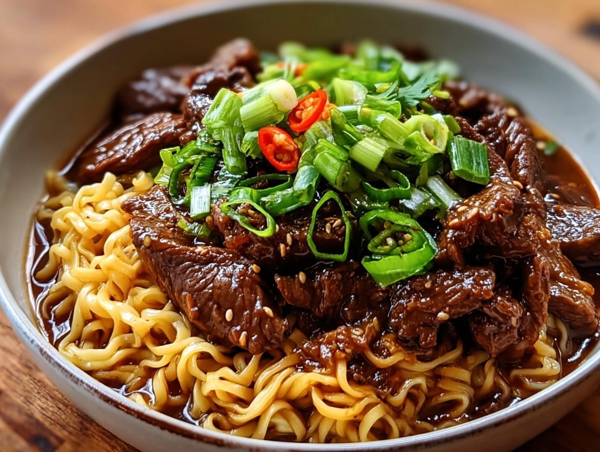 Sticky Beef Noodles: 1 Flavor Explosion - Sticky Beef Noodles Incredible - additional detail
