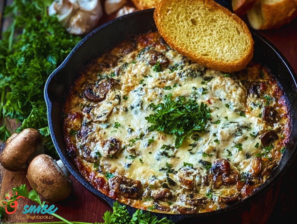 Amazing 1-Pan Stuffed Mushroom Dip - Stuffed Mushroom Dip - additional detail
