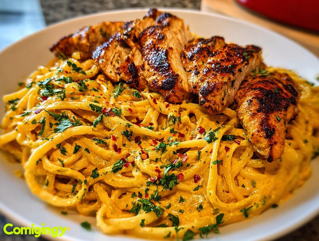 Spicy Velveeta Chicken Linguine: 5 Star Taste - Velveeta Chicken Linguine Spicy - additional detail