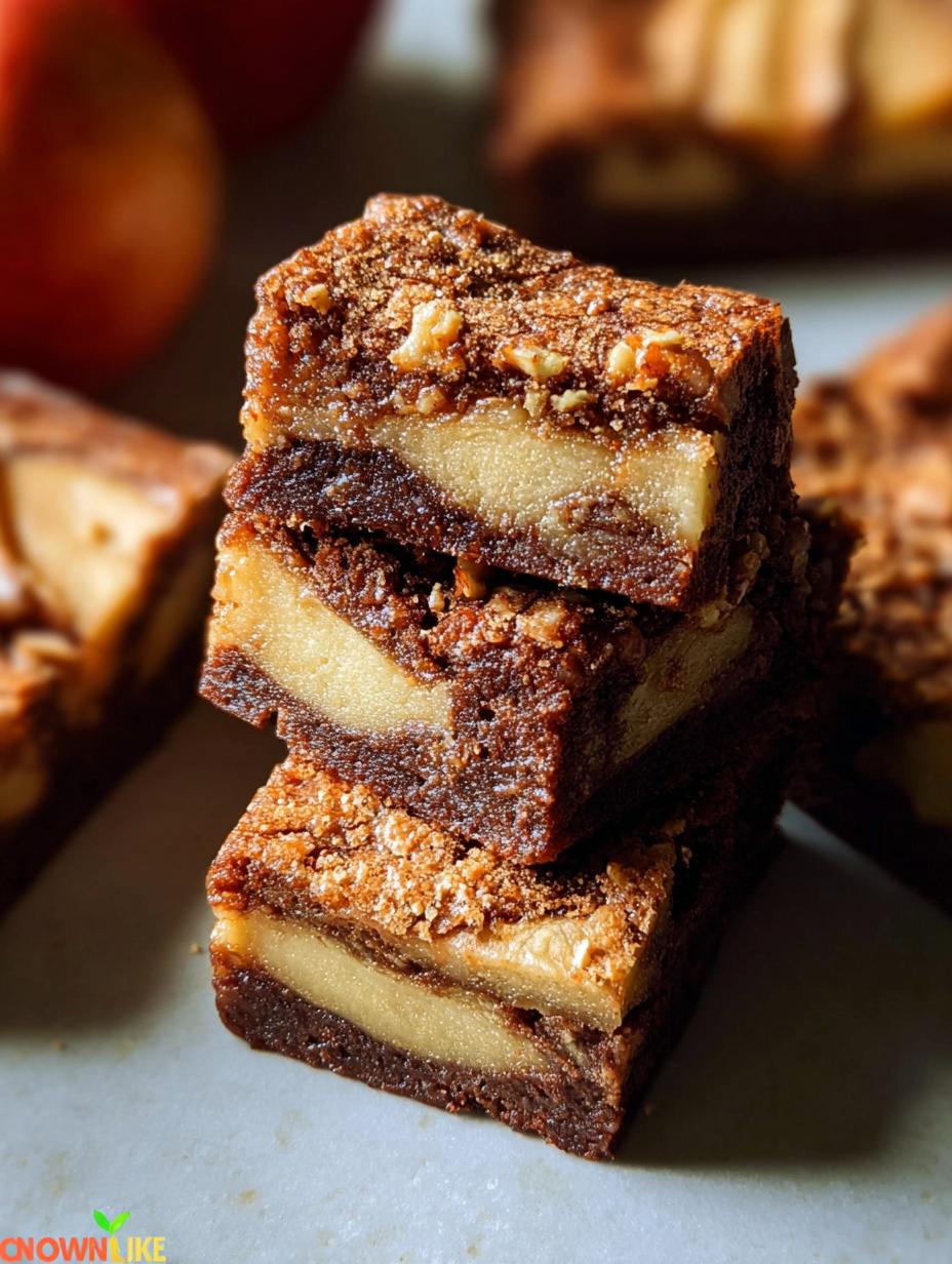 Moist Apple Brownies: 15 Min Prep Heaven - Apple Brownies - main visual representation