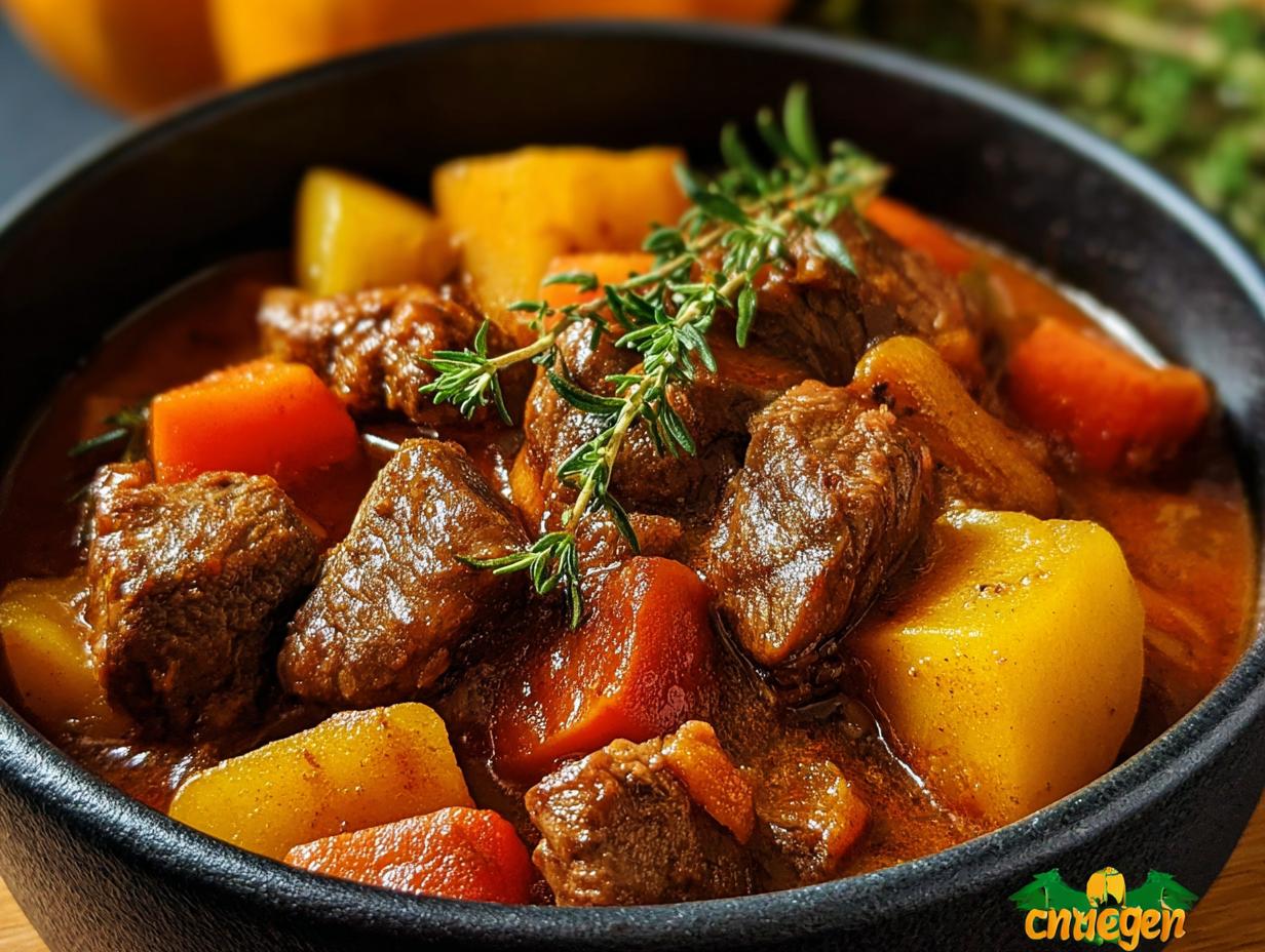 Autumn Harvest Beef Stew: Cozy, Hearty & Delicious - Autumn Harvest Beef Stew - additional detail